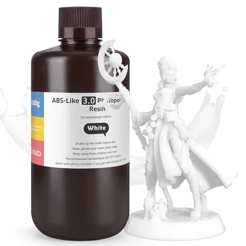 Miniatura 13 de ELEGOO 8K Resina similar a ABS 3.0, Resina de fotopolímero de curado UV 405nm, Resina ABS mejorada para impresión 3D, mayor precisión, menor