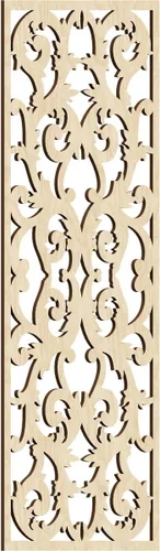 Miniatura 37 de Meadville Paneles decorativos de pared de madera con calado, 9 3/8 pulgadas de ancho x 24 3/8 pulgadas de alto x 1/4 de alto, aliso