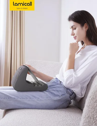 Miniatura 7 de Lamicall - Soporte de tableta con almohada, almohadilla suave para tablet para cama, soporte para teléfono de regazo con soporte para lápiz óptico