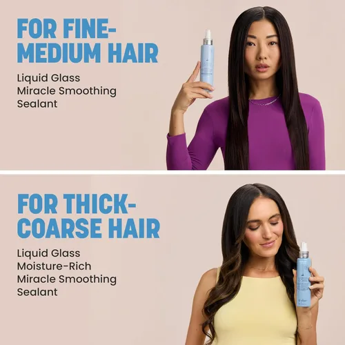 Miniatura 8 de Drybar Liquid Glass Moisture-Rich Miracle Smoothing Sealant Heat Protectant for Hair, Lasts Through 3 Washes for Long-Lasting Frizz Resistance and