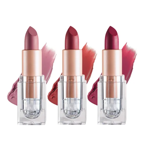 Miniatura 16 de IONSGAKO Lápiz labial mate nude aterciopelado, brillo de labios, no se decolora, no se pega a la copa, lápiz labial color nude, tinte de labios