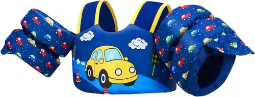 Miniatura 16 de Gogokids 2-in-1 Toddler Swim Vest Pool Floaties for Kids[CPC Certified & Remove Crotch Strap]Puddle Float Jumper 24-66 Pounds, Toddler Arm Floaties
