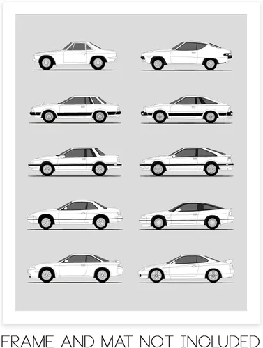 Miniatura 2 de Idea Network Póster hecho a mano compatible con Nissan Silvia (240SX), arte de pared impreso hecho a mano, decoración del 180SX, 200SX, 240SX