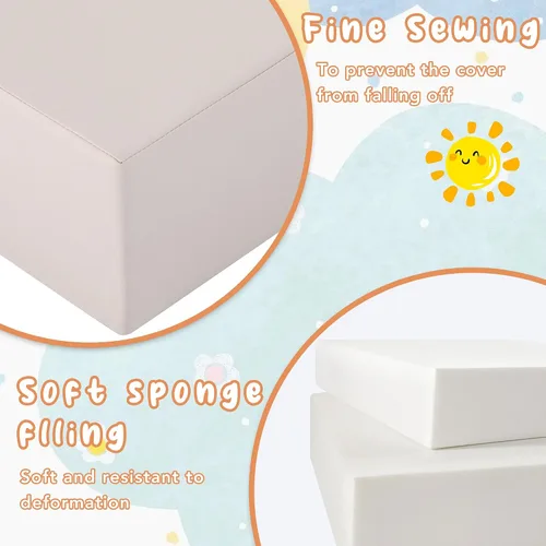 Miniatura 3 de Merax Juguetes de escalada para niños pequeños, juego de escalada y gateo suave para interiores, bloques de espuma suave para escalar, gatear, 6