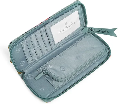 Miniatura 2 de Vera Bradley Women's Cotton Bifold Wallet with RFID Protection