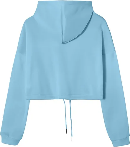 Miniatura 2 de Conjunto de 2 piezas para mujer, sudadera con capucha lisa, sudadera con capucha y pantalones deportivos