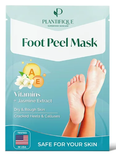 Miniatura 13 de PLANTIFIQUE Mascarilla exfoliante para pies, paquete de 2 para hombres Dermatológicamente probada, repara talones y elimina piel seca muerta