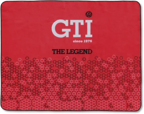 BRISA VW Collection - Manta de picnic para Volkswagen GTI (GTI The Legend/Rojo/78.7x59.1 in/59x78.7 pulgadas)
