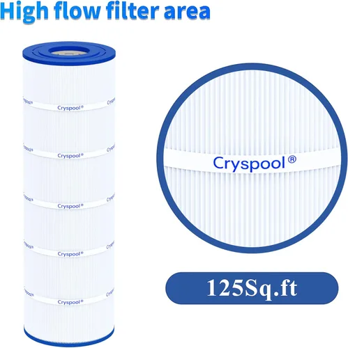 Miniatura 7 de Cryspool 08058 Filtro compatible con PWWPC125B, PXC-125, Posi-Clear PXC-150, C-8413, FC-2575, cartucho de filtro de piscina de 125 pies cuadrados, 1