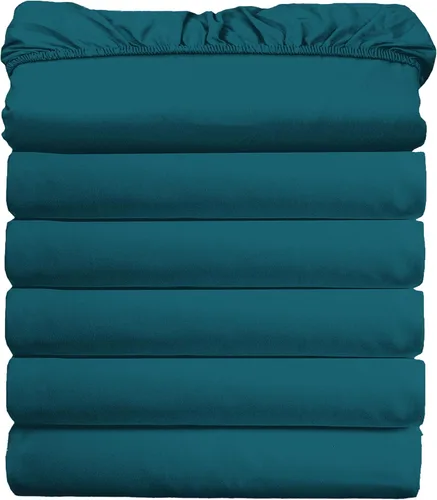 Miniatura 26 de Elegant Comfort Paquete de 6 sábanas bajeras ultrasuaves a granel – 1500 sábanas bajeras de microfibra de alta calidad hotelera, bolsillos profundos