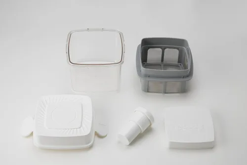 Miniatura 2 de Roichen Minew fabricante de yogur griego, hecho en casa, colador de suero, fabricante de yogur grueso, colador fácil, filtro inoxidable, no eléctrico