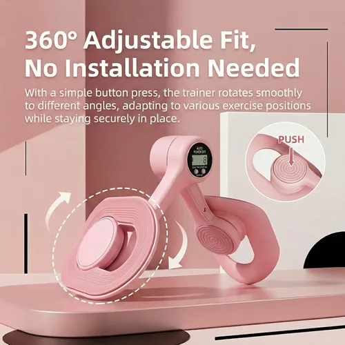 Miniatura 5 de Entrenador muscular de suelo pélvico con 3 modos inteligentes, diseño ajustable de 360°, ejercitador de muslos interiores Kegel con banda