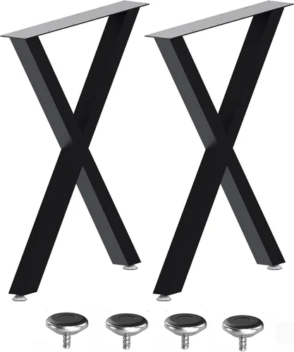 Patas de mesa de metal de 28 pulgadas, banco de comedor de café, escritorio de hierro negro, patas de muebles resistentes con patas ajustables,
