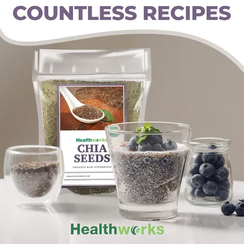 Miniatura 9 de Semillas de chía Healthworks de 3 libras y 6 libras
