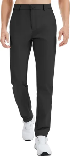 LETAOTAO Pantalones de golf altos para hombre, pantalones de vestir de trabajo de 32/34 pulgadas, 36/38 pulgadas, elásticos, ligeros, de ajuste