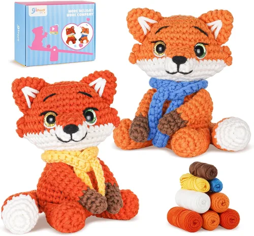 Miniatura 10 de Gipony Crochet Kit for Beginners Animal,Crochet Animal Kits,Crocheting Kit for Starters,Learn to Crochet with Step-by-Step Video Tutorials,Beginner