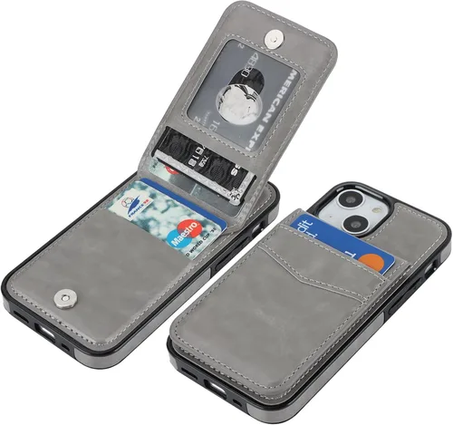 KIHUWEY Funda compatible con iPhone 13 Mini de 5.4 pulgadas (gris)