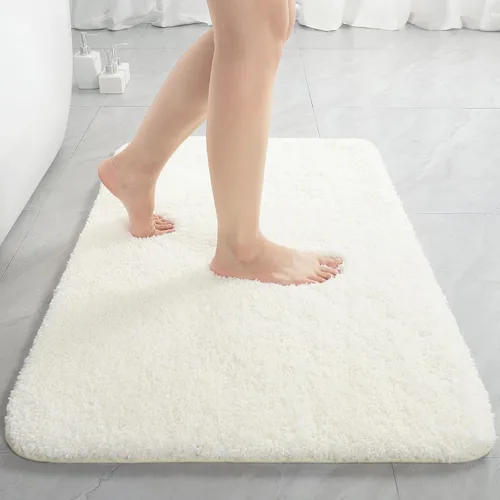 Miniatura 23 de LOCHAS - Tapete de baño de 24x70 pulgadas, suave, grueso y absorbente, hecho de microfibra, para el baño, lavable a máquina, tapete antideslizante
