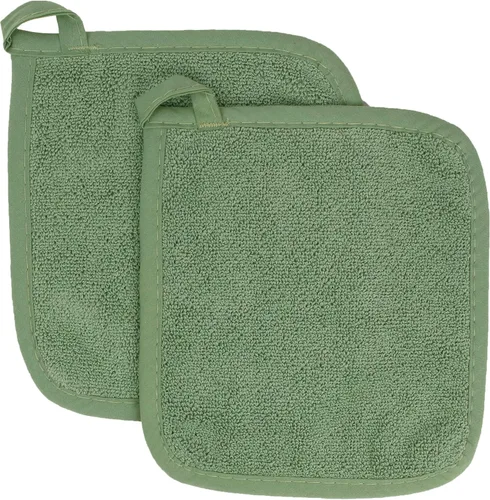 Miniatura 19 de RITZ Agarraderas para ollas y salvamanteles de rizo: Resistente al calor sin igual, duradero 100% algodón – Diseñado ergonómicamente para un agarre
