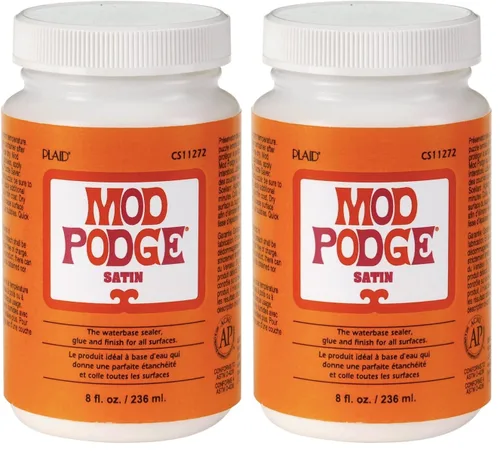 Miniatura 6 de Mod Podge PLCS11272 Sellador de base de agua, pegamento, acabado satinado, 8 onzas., transparente