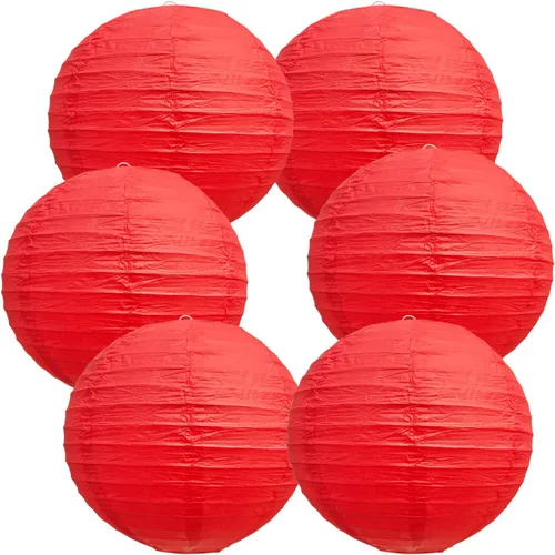 Miniatura 14 de BEISHIDA Faroles de Papel Blancos de 12 Pulgadas Decorativos Chinos/Japoneses Colgantes Redondos de Papel Lámparas para Cumpleaños, Bodas, Navidad