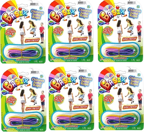 Miniatura 7 de Cuerda China Juego de Cuerda Elástica para Saltar para Niños y Adultos I de JA-RU Cuerda Elástica Colorida para Saltar para Niñas y Niños. Detalle
