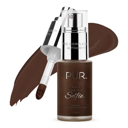 Miniatura 19 de PÜR MINERALS 4-in-1 Love Your Selfie Foundation & Concealer - Longwear Medium-to-Full Coverage Liquid Makeup Foundation with Hydrating Blend for