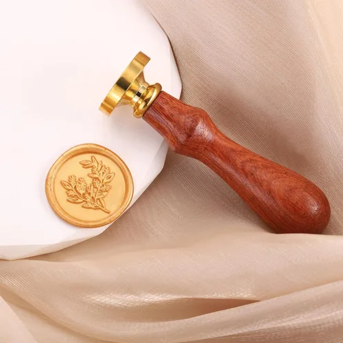 Miniatura 6 de Yoption Sello de cera de eucalipto, sello de planta vintage para invitaciones de boda, sobres de embalaje de regalo
