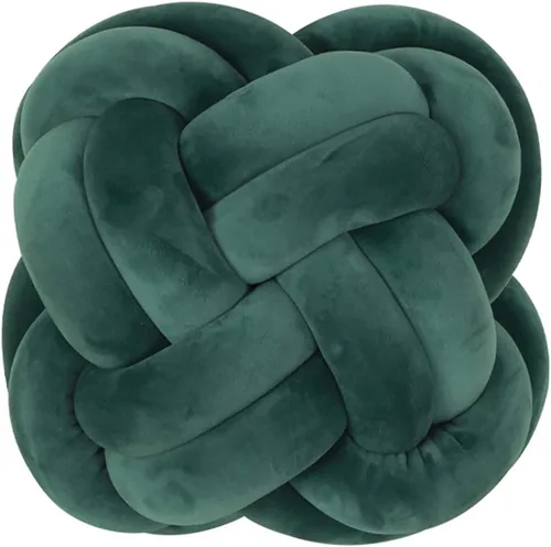 Miniatura 5 de Bola de almohada de nudo, cojines decorativos con tela de terciopelo para sofá cama, decoración de 12 pulgadas, cojines cuadrados anudados para sala