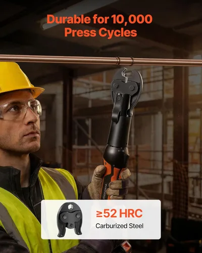 Miniatura 4 de VEVOR Mandíbula ProPress de 1/2" para herramientas de prensa de serie compacta, mandíbula de prensado de acero endurecido 52 HRC - Compatible