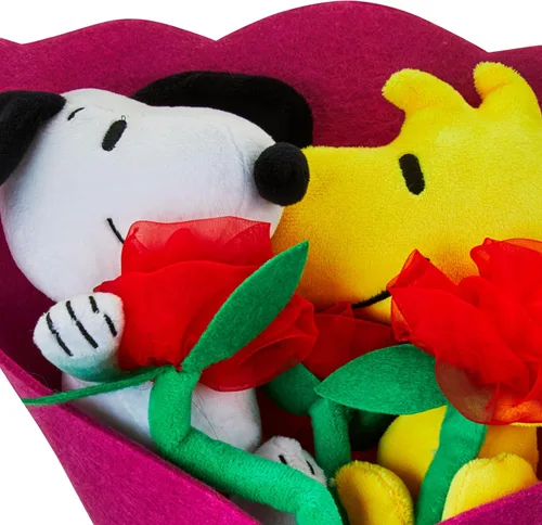 Miniatura 2 de Ruz Nuevo ramo de San Valentín de 14 pulgadas de Peanuts, Snoopy y Woodstock 2024, multicolor, para todas las edades, figuras extraíbles y rosas