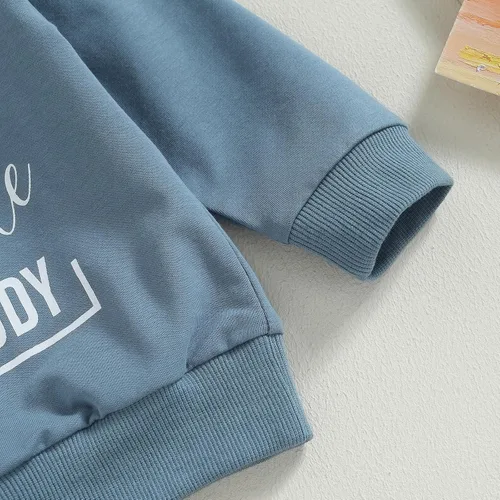 Miniatura 5 de Conjunto de ropa para bebé recién nacido, sudadera de manga larga y pantalones para niños pequeños, para otoño e invierno, 2 piezas