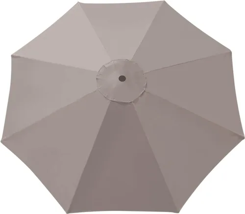 Miniatura 6 de BenefitUSA Toldo para cubierta de paraguas de 9 pies y 8 costillas para patio de repuesto para exteriores, color beige