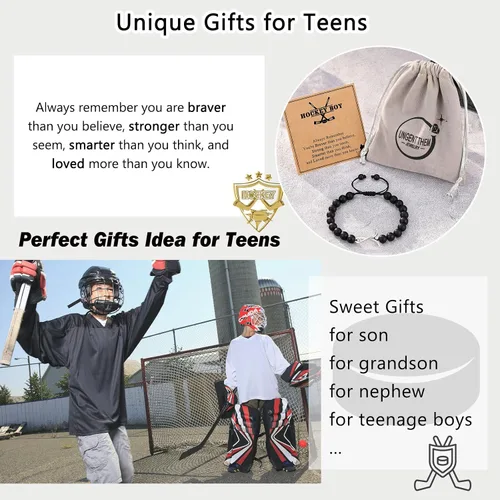 Miniatura 5 de UNGENT THEM Regalos para adolescentes y niños, pulsera de béisbol, baloncesto, fútbol, fútbol, regalos para niños, regalos de graduación
