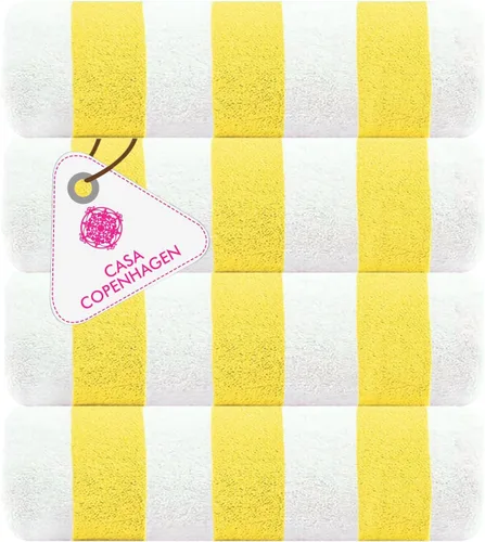Miniatura 46 de CASA COPENHAGEN Solitaire Juego de 6 toallas - Negro, 600 GSM 2 toallas de baño 2 toallas de mano 2 toallitas, diseñadas en Dinamarca, hechas