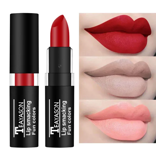 Miniatura 5 de Juego de lápices labiales mate de vampiro vívido, de larga duración, impermeable, de terciopelo, para fiestas, bailes de máscaras, cosplay
