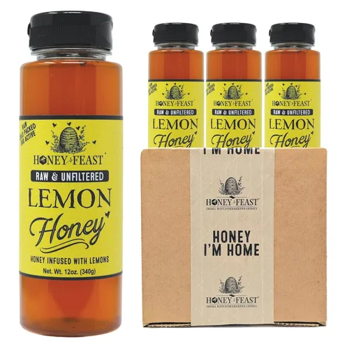 Miniatura 60 de Honey Feast, Miel de Flor Silvestre, 12 Onza