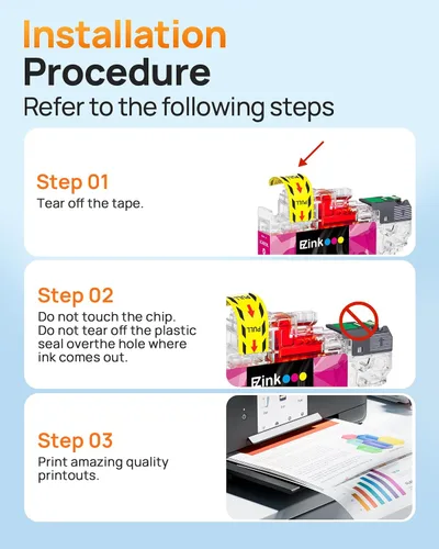 Miniatura 7 de E-Z Ink LC401XL - Cartuchos de tinta para impresora Brother, repuesto compatible con cartuchos de tinta Brother LC401 LC401 XL LC401XL LC 401