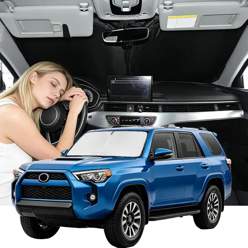 Miniatura 97 de para Dodge RAM 1500 2019-2024 2025 2026 Parasol Parasol para Parabrisas Cubierta - 4 Capas Parasol para Ventana Delantera para RAM1500 2Puertas