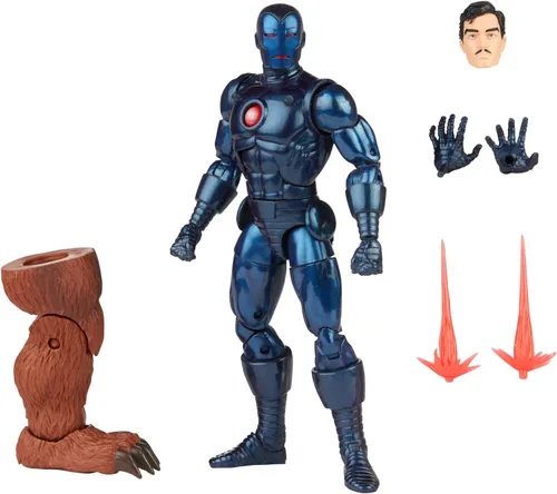 Hasbro Marvel Legends Series - Figura de acción Stealth Iron Man de 6 pulgadas, incluye 5 accesorios y 1 pieza Build-A-Figure, diseño y articulación