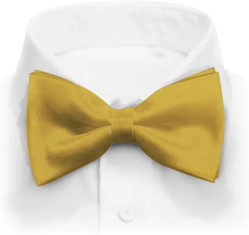 Miniatura 12 de Pajarita de esmoquin formal de satén preatada clásica para hombre, longitud ajustable, gran variedad de colores disponibles