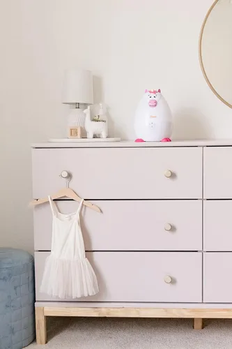 Miniatura 5 de Crane - Adorables humidificadores ultrasónicos mini para dormitorio y guardería de bebé, humidificador de vapor frío de medio galón para habitación