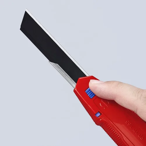 Miniatura 10 de KNIPEX Tools CutiX Cuchillo universal a presión, 6-1/2 pulgadas, rojo/azul