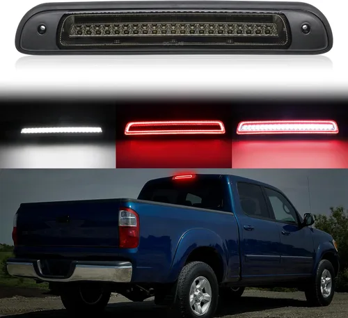 Miniatura 8 de Tercera luz de freno LED compatible con Tundra 2007-2021, luz de parada central trasera de montaje alto, lámpara de carga del techo estroboscópica