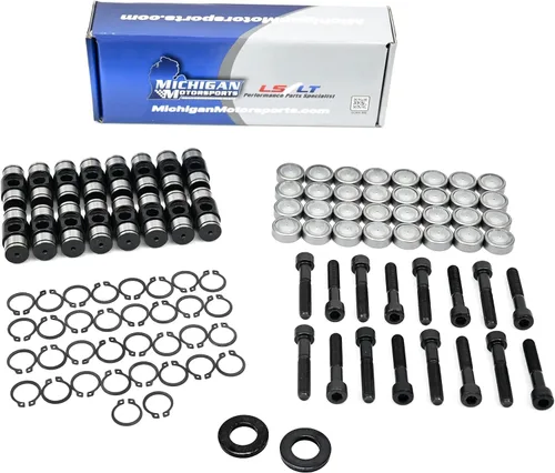 Kit de mejora de muñón de balancín LS de Michigan Motorsports | Mejora de rodamientos de alto rendimiento | Para motores GM LS1 LS2 LS3 LS6 4.8L
