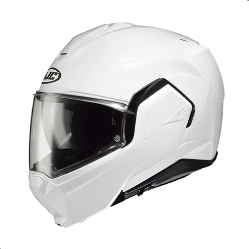 Miniatura 3 de Casco modular sólido para motocicleta HJC i100 con visor HJ-36 Pinlock, aprobado por DOT (Negro, X-Pequeño)