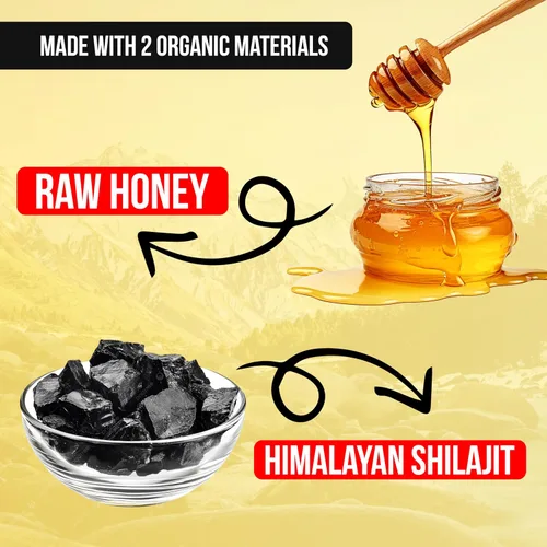 Miniatura 6 de Ashraf Naturals Honey Shilajit - Miel prémium mejora tu energía natural Shilajit mezcla con extractos de hierbas y soporte de vitalidad, 15 sobres x