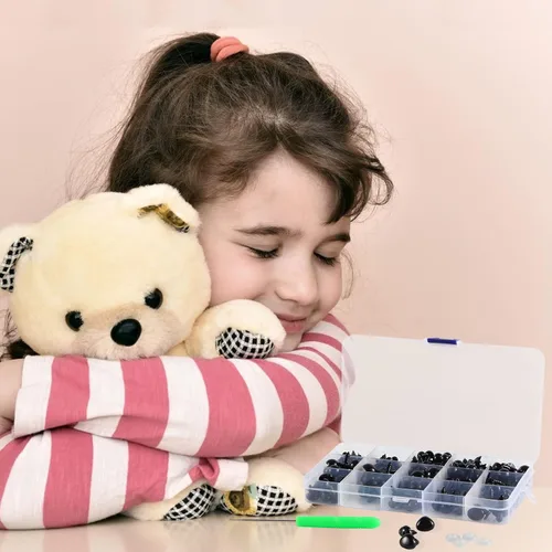 Miniatura 2 de Yexixsr 566 ojos de seguridad para Amigurumi, varios tamaños de ojos y narices de seguridad con arandelas, para oso de peluche, muñeco de peluche
