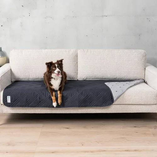 Miniatura 20 de PetAmi Funda de cama impermeable para perro, protector reversible de muebles para gatos y perros, manta lavable para asiento de sofá, 102 x 82 Beige