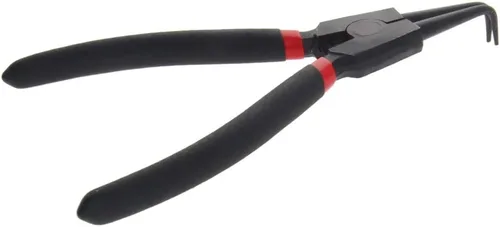 Miniatura 6 de Utoolmart Mango recubierto de plástico de acero de alto carbono de 7 pulgadas de 90 grados, alicates de circlip doblado externo, 1 unids